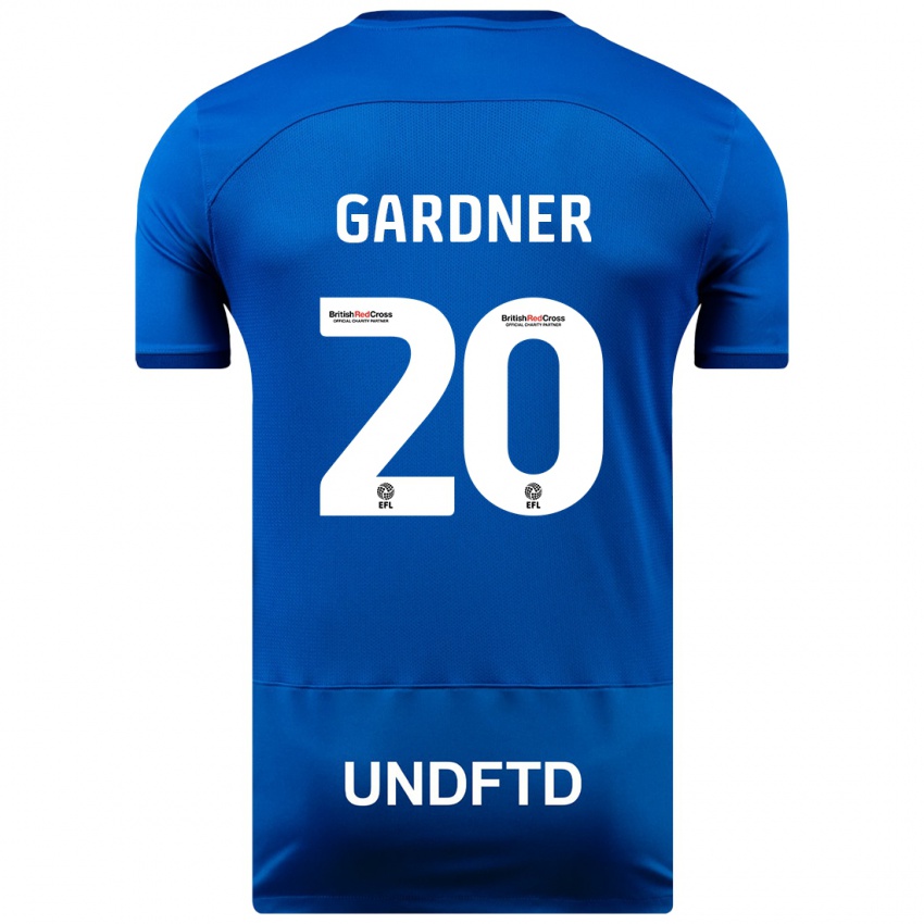 Kvinder Gary Gardner #20 Blå Hjemmebane Spillertrøjer 2023/24 Trøje T-Shirt