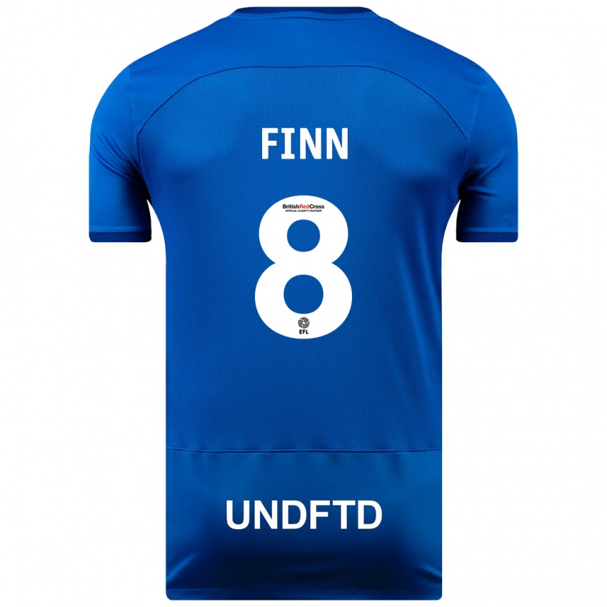 Kvinder Jamie Finn #8 Blå Hjemmebane Spillertrøjer 2023/24 Trøje T-Shirt