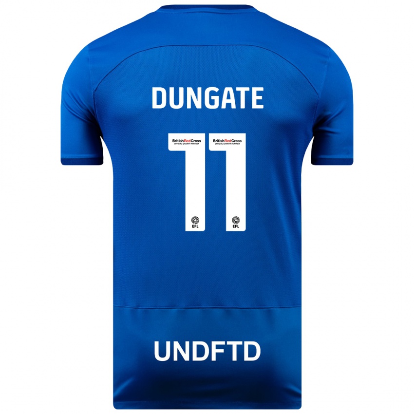 Kvinder Katie Dungate #11 Blå Hjemmebane Spillertrøjer 2023/24 Trøje T-Shirt