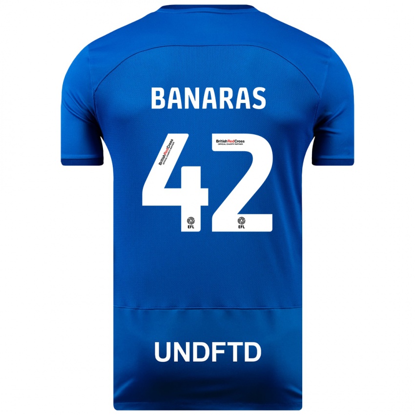 Kvinder Layla Banaras #42 Blå Hjemmebane Spillertrøjer 2023/24 Trøje T-Shirt