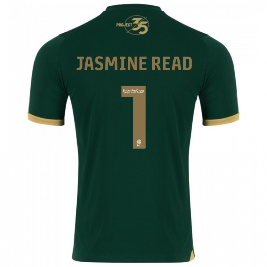 Kvinder Jasmine Read #1 Grøn Hjemmebane Spillertrøjer 2023/24 Trøje T-Shirt