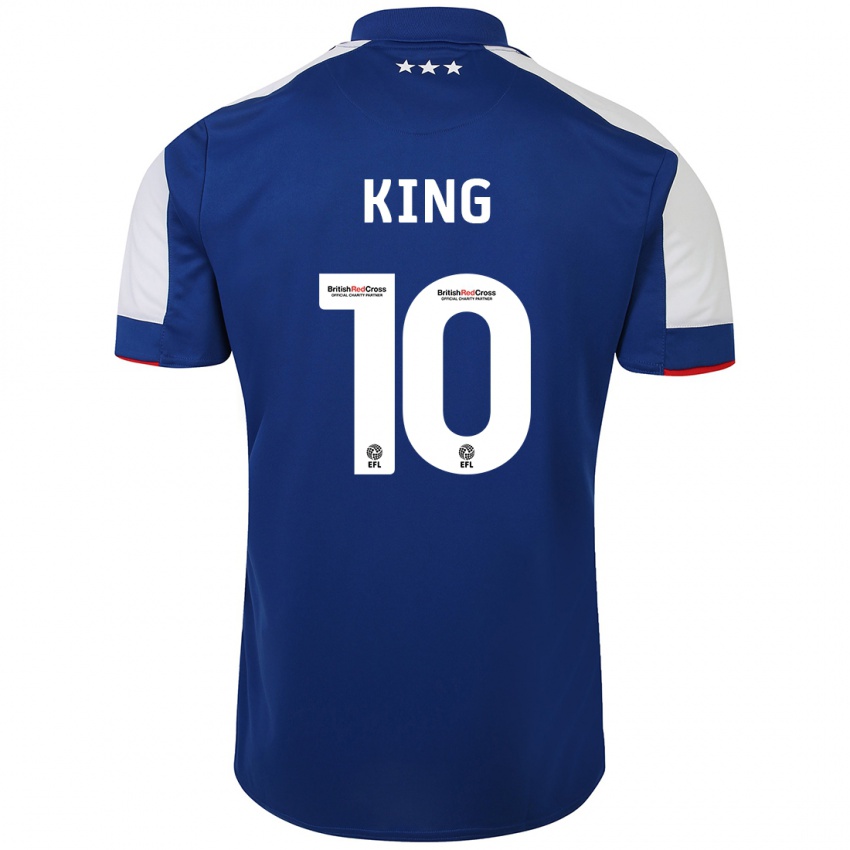 Kvinder Eloise King #10 Blå Hjemmebane Spillertrøjer 2023/24 Trøje T-Shirt