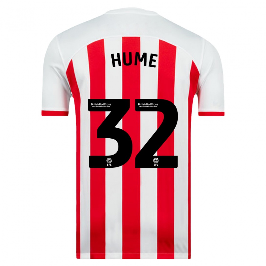 Kvinder Trai Hume #32 Hvid Hjemmebane Spillertrøjer 2023/24 Trøje T-Shirt