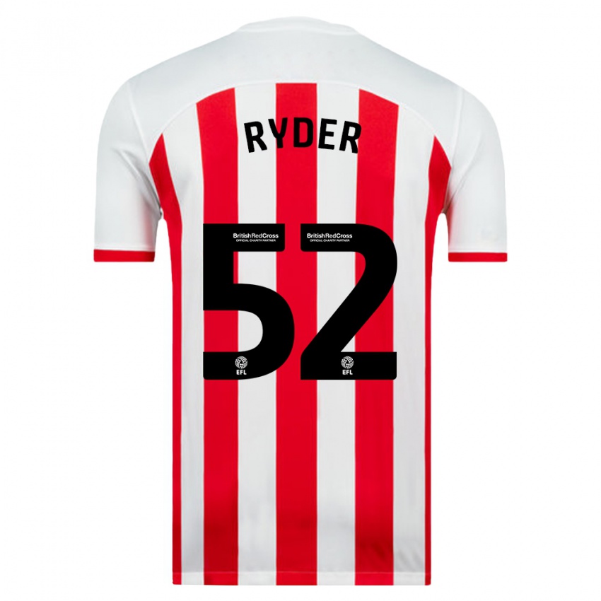 Kvinder Joe Ryder #52 Hvid Hjemmebane Spillertrøjer 2023/24 Trøje T-Shirt