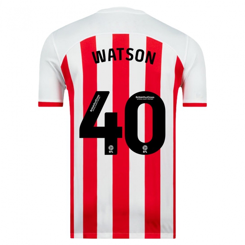 Kvinder Tom Watson #40 Hvid Hjemmebane Spillertrøjer 2023/24 Trøje T-Shirt