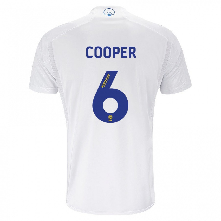 Kvinder Liam Cooper #6 Hvid Hjemmebane Spillertrøjer 2023/24 Trøje T-Shirt