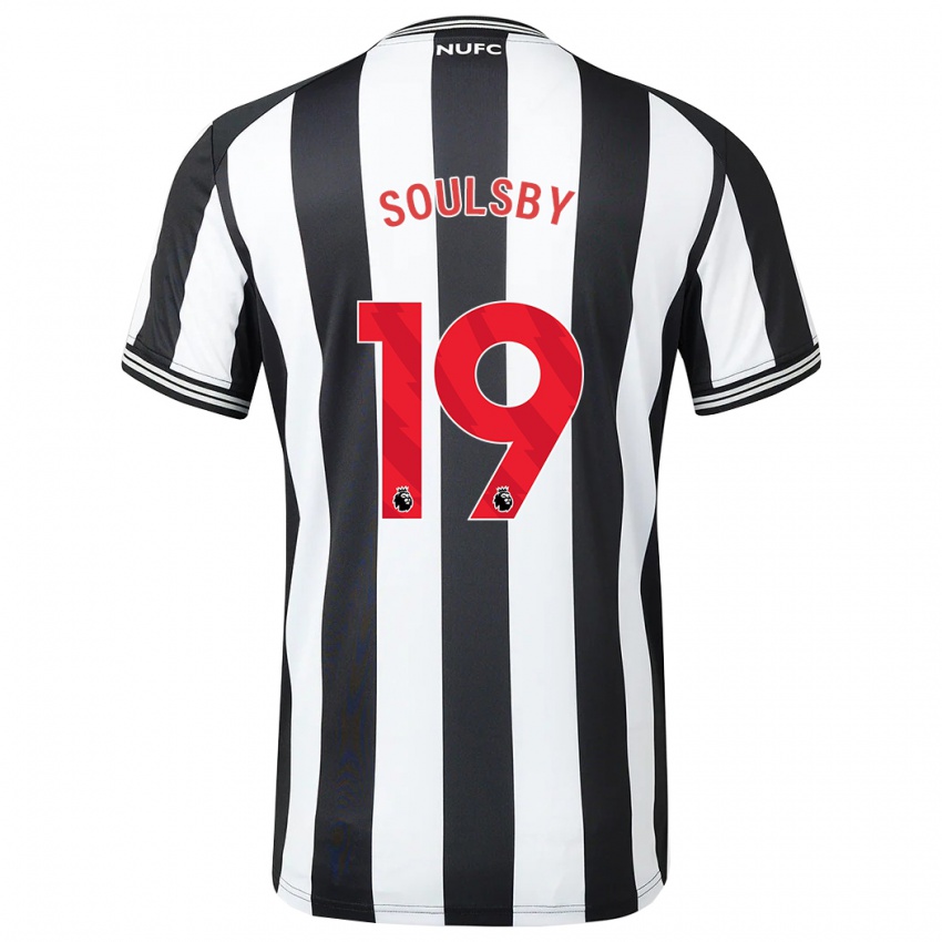 Kvinder Anna Soulsby #19 Sort Hvid Hjemmebane Spillertrøjer 2023/24 Trøje T-Shirt