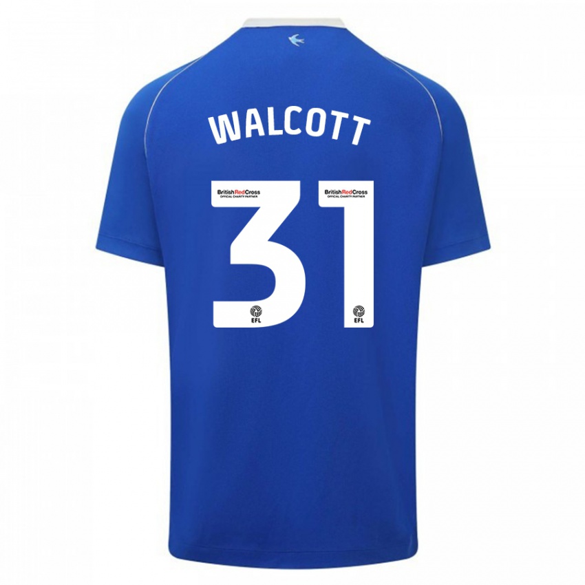 Kvinder Malachi Fagan Walcott #31 Blå Hjemmebane Spillertrøjer 2023/24 Trøje T-Shirt