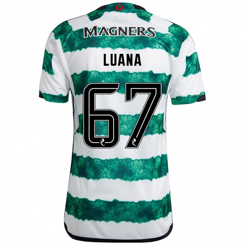 Kvinder Luana Muñoz #67 Grøn Hjemmebane Spillertrøjer 2023/24 Trøje T-Shirt