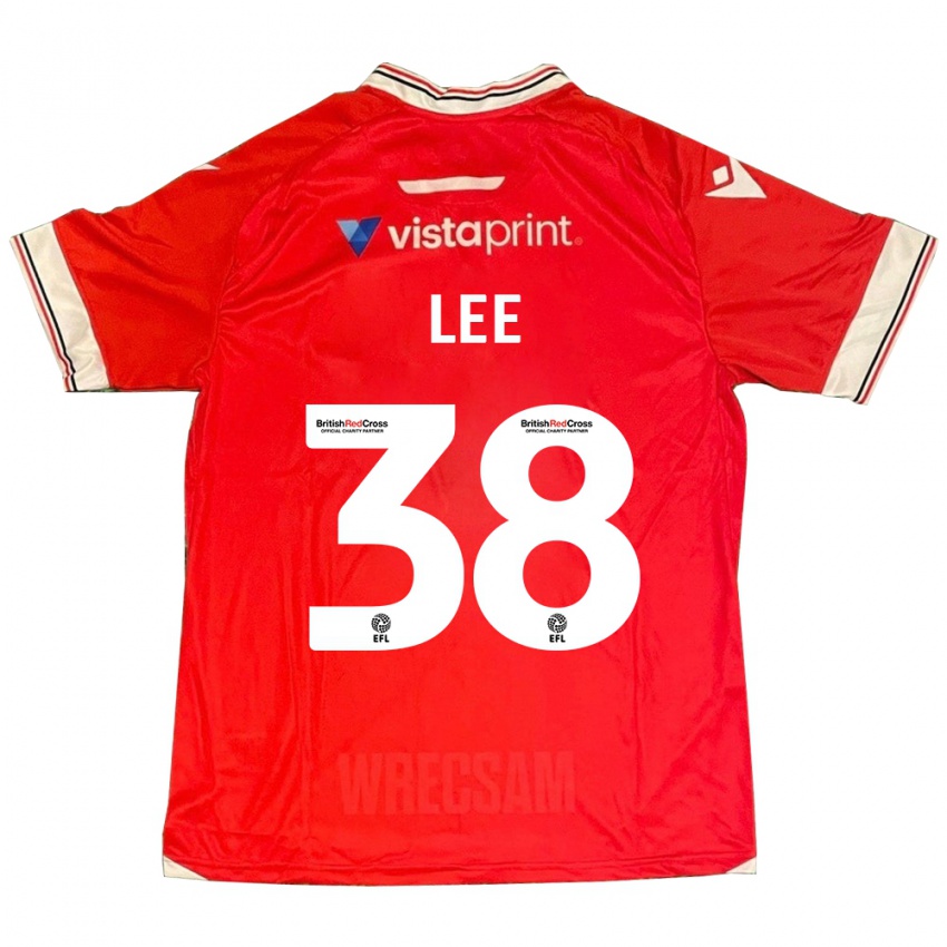 Kvinder Elliot Lee #38 Rød Hjemmebane Spillertrøjer 2023/24 Trøje T-Shirt