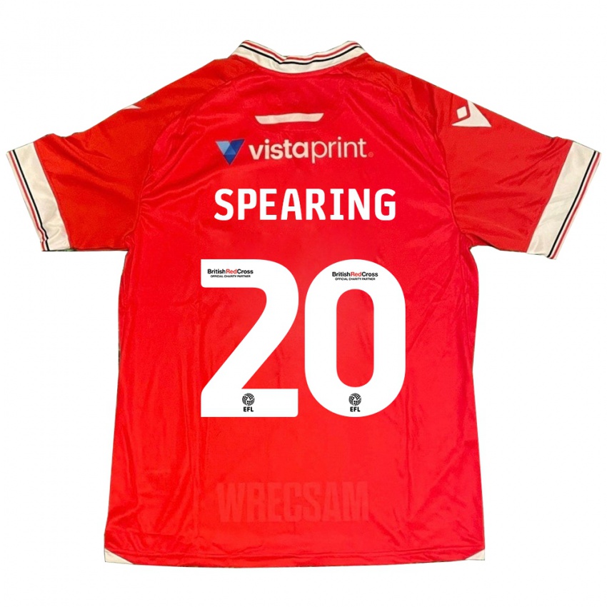 Kvinder Natasha Spearing #20 Rød Hjemmebane Spillertrøjer 2023/24 Trøje T-Shirt