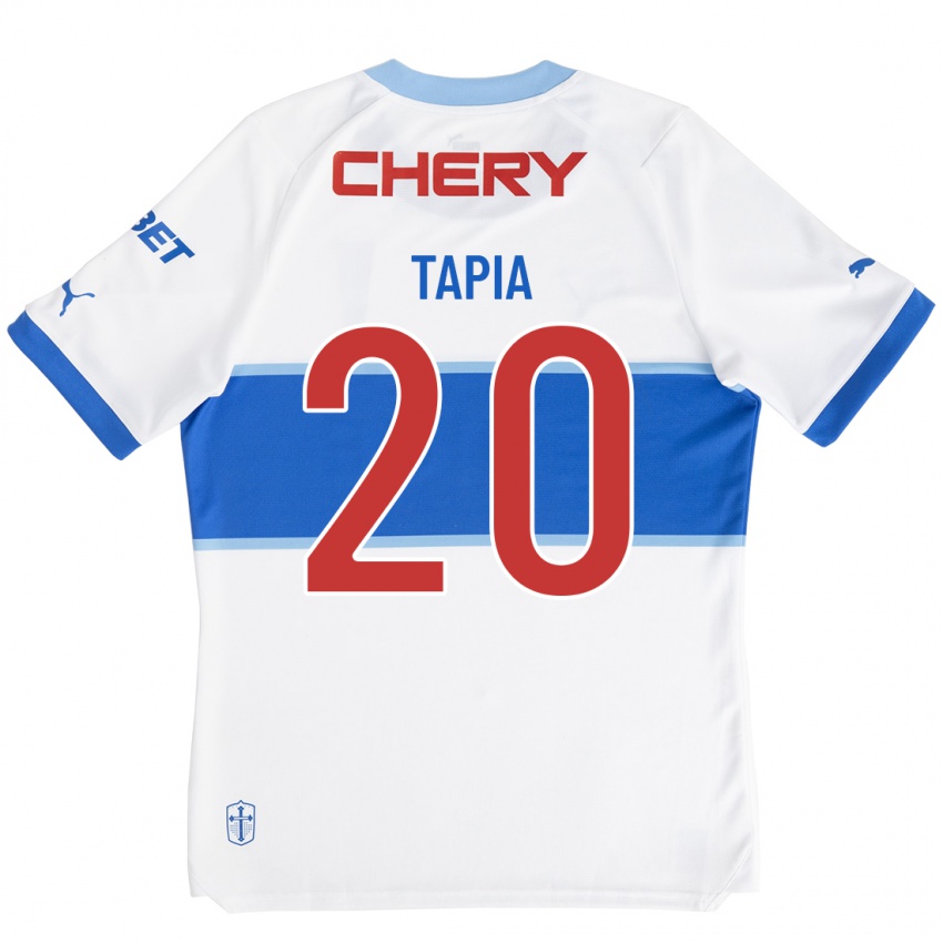 Kvinder Gonzalo Tapia #20 Hvid Hjemmebane Spillertrøjer 2023/24 Trøje T-Shirt