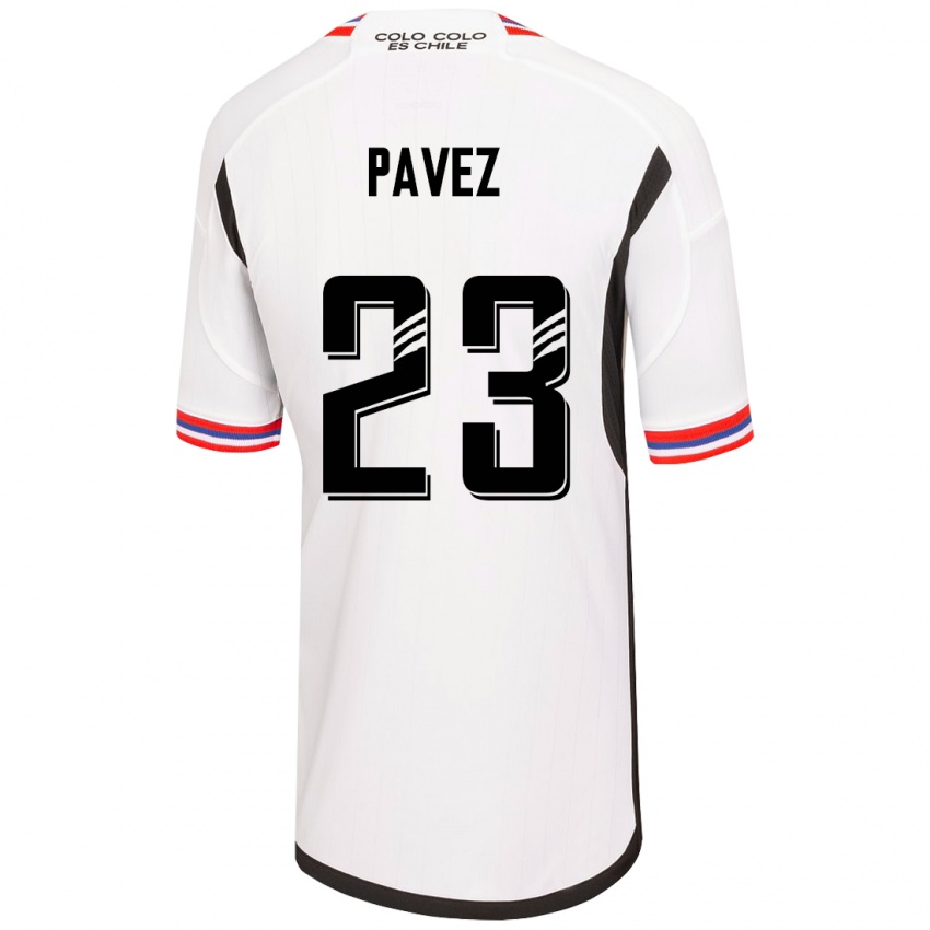Kvinder Esteban Pavez #23 Hvid Hjemmebane Spillertrøjer 2023/24 Trøje T-Shirt