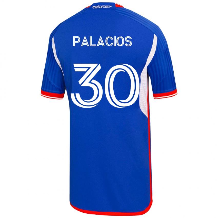 Kvinder Cristian Palacios #30 Blå Hjemmebane Spillertrøjer 2023/24 Trøje T-Shirt