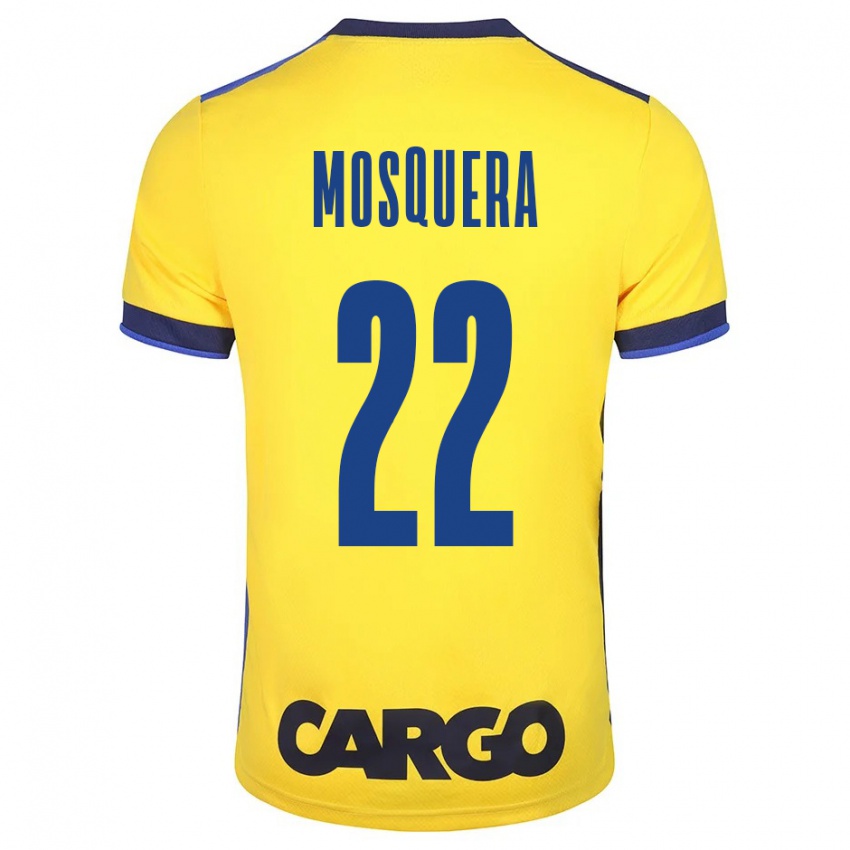 Kvinder Orlando Mosquera #22 Gul Hjemmebane Spillertrøjer 2023/24 Trøje T-Shirt