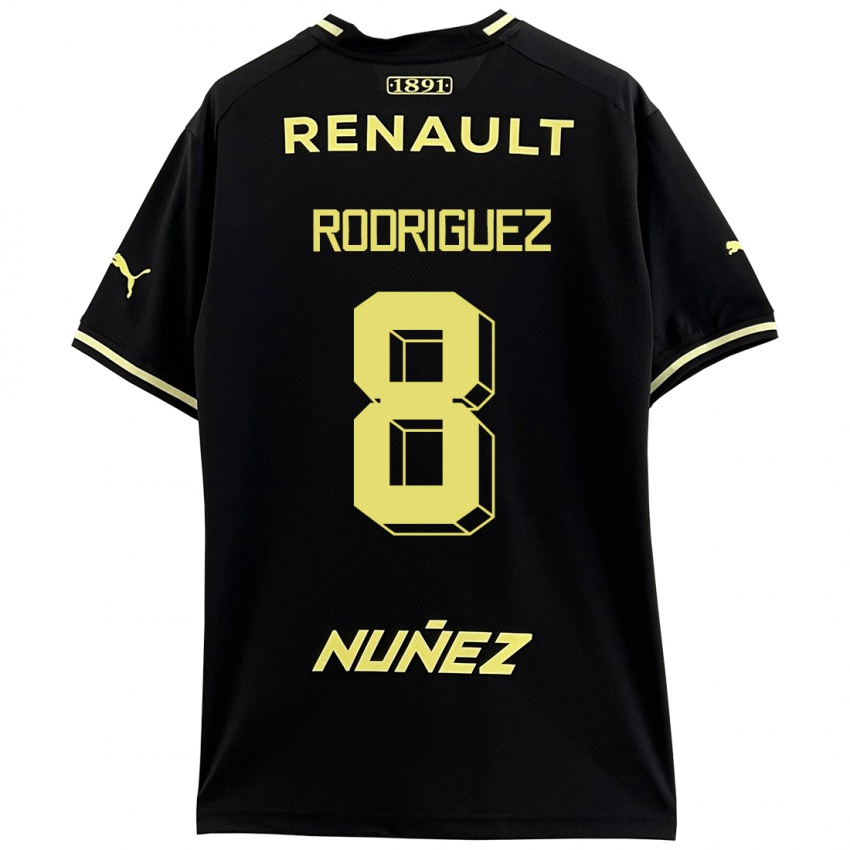 Kvinder Sebastián Rodríguez #8 Sort Udebane Spillertrøjer 2023/24 Trøje T-Shirt