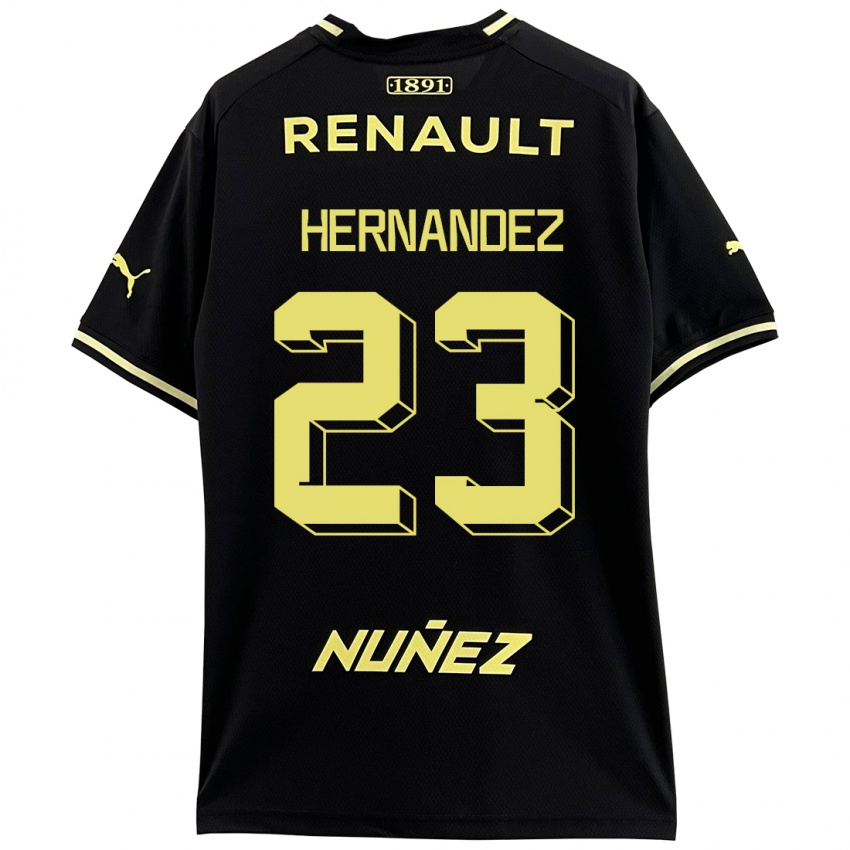 Kvinder Abel Hernandez #23 Sort Udebane Spillertrøjer 2023/24 Trøje T-Shirt