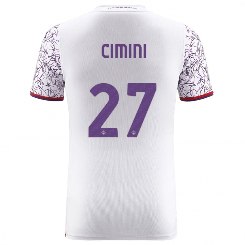 Kvinder Linda Tucceri Cimini #27 Hvid Udebane Spillertrøjer 2023/24 Trøje T-Shirt
