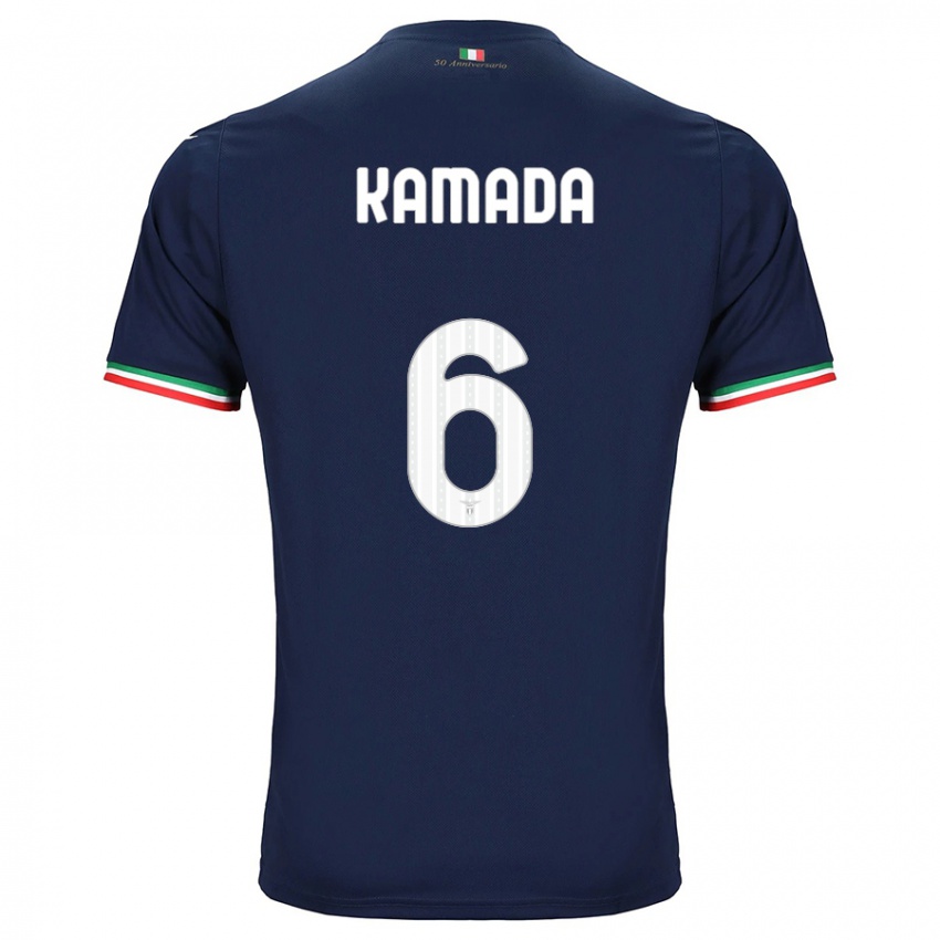 Kvinder Daichi Kamada #6 Flåde Udebane Spillertrøjer 2023/24 Trøje T-Shirt