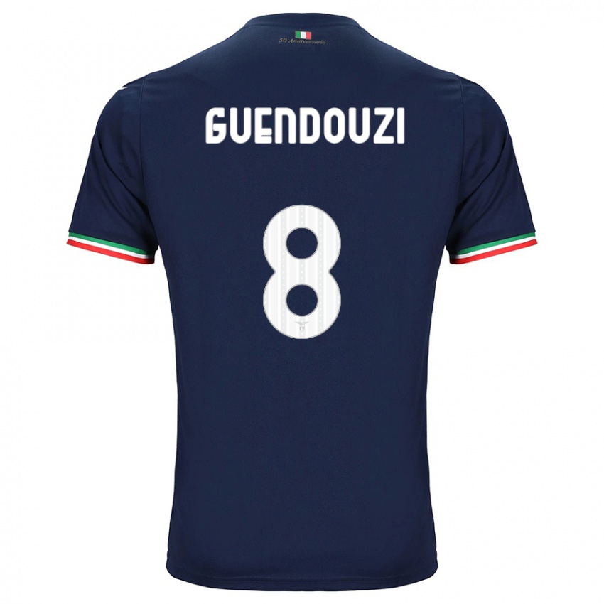 Kvinder Matteo Guendouzi #8 Flåde Udebane Spillertrøjer 2023/24 Trøje T-Shirt