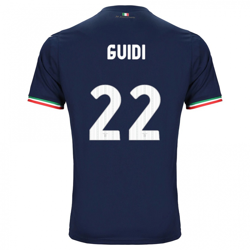 Kvinder Emma Guidi #22 Flåde Udebane Spillertrøjer 2023/24 Trøje T-Shirt