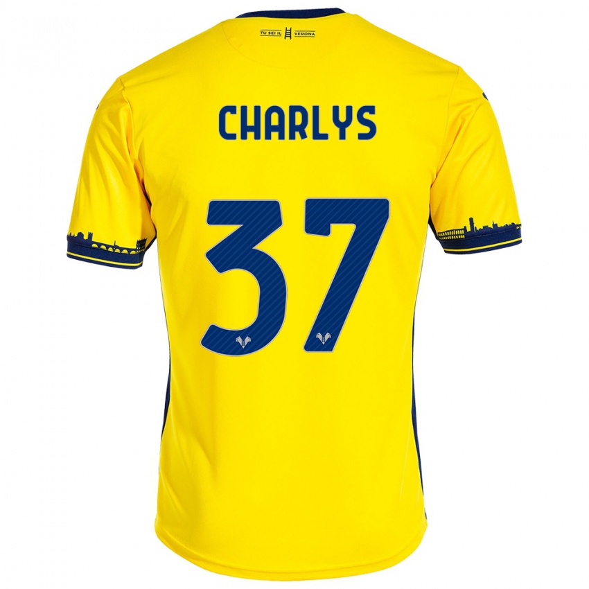 Kvinder Charlys #37 Gul Udebane Spillertrøjer 2023/24 Trøje T-Shirt