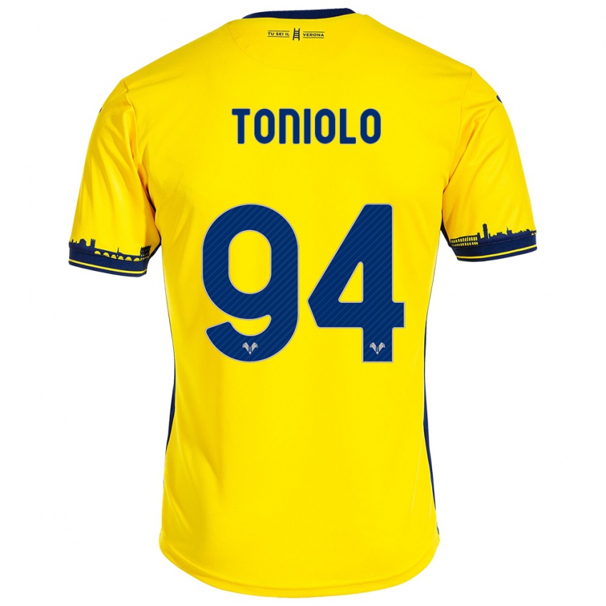 Kvinder Giacomo Toniolo #94 Gul Udebane Spillertrøjer 2023/24 Trøje T-Shirt