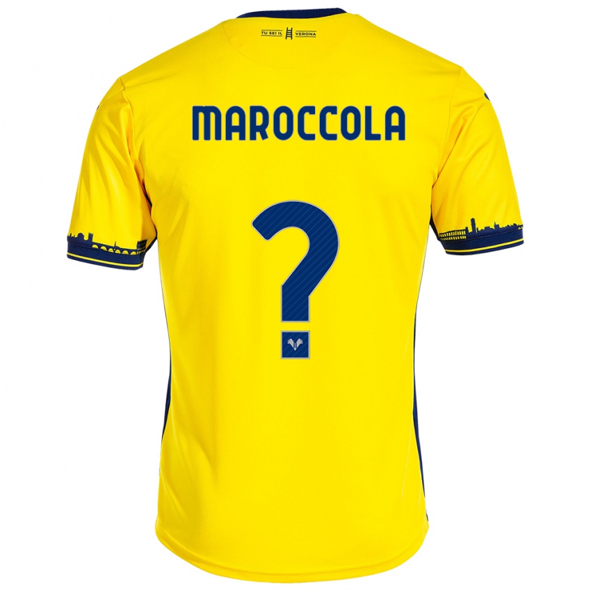 Kvinder Francesco Maroccola #0 Gul Udebane Spillertrøjer 2023/24 Trøje T-Shirt