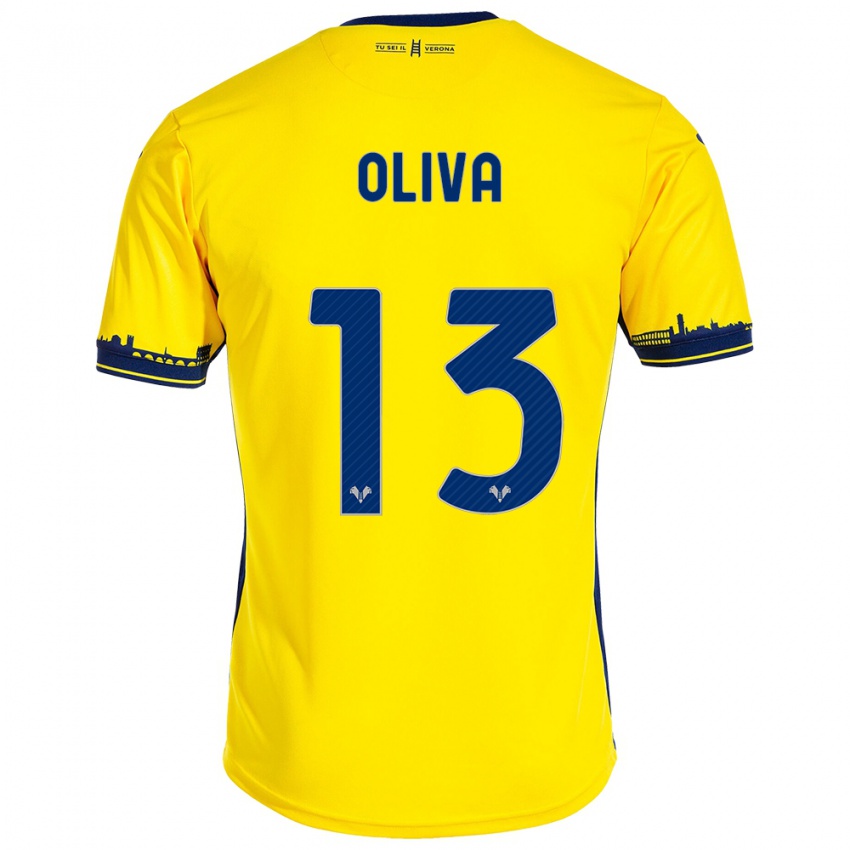 Kvinder Eleonora Oliva #13 Gul Udebane Spillertrøjer 2023/24 Trøje T-Shirt