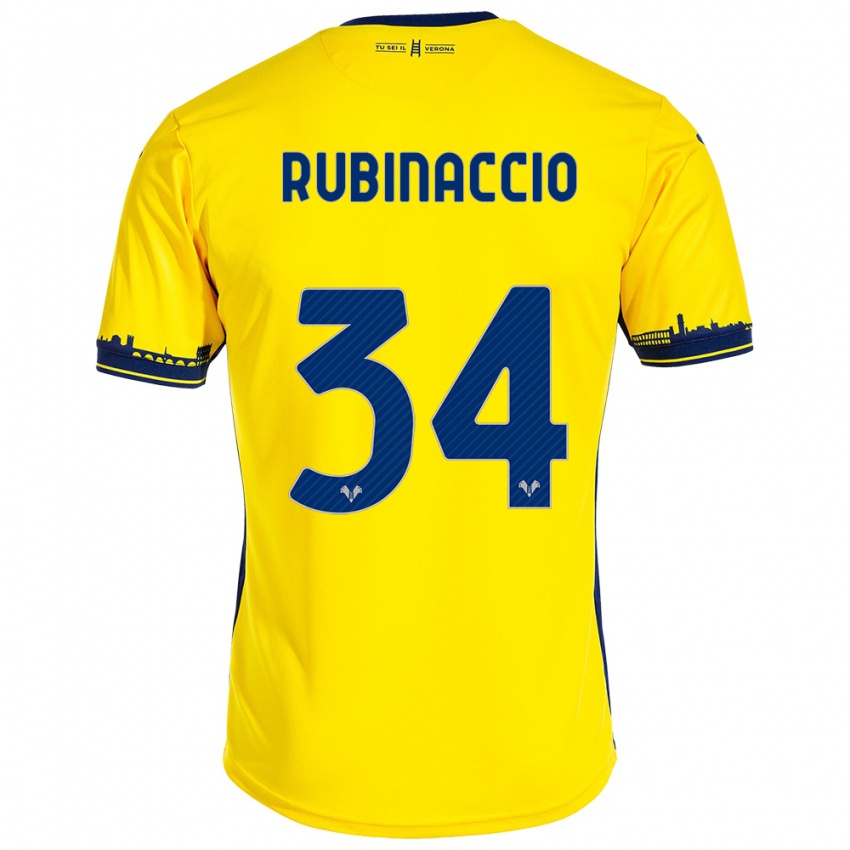 Kvinder Nikol Rubinaccio #34 Gul Udebane Spillertrøjer 2023/24 Trøje T-Shirt