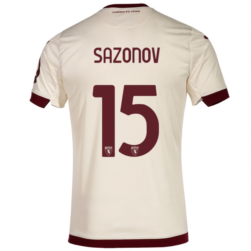 Kvinder Saba Sazonov #15 Champagne Udebane Spillertrøjer 2023/24 Trøje T-Shirt