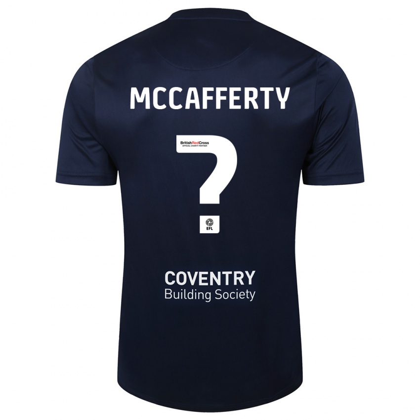 Kvinder Lewys Mccafferty #0 Rød Flåde Udebane Spillertrøjer 2023/24 Trøje T-Shirt