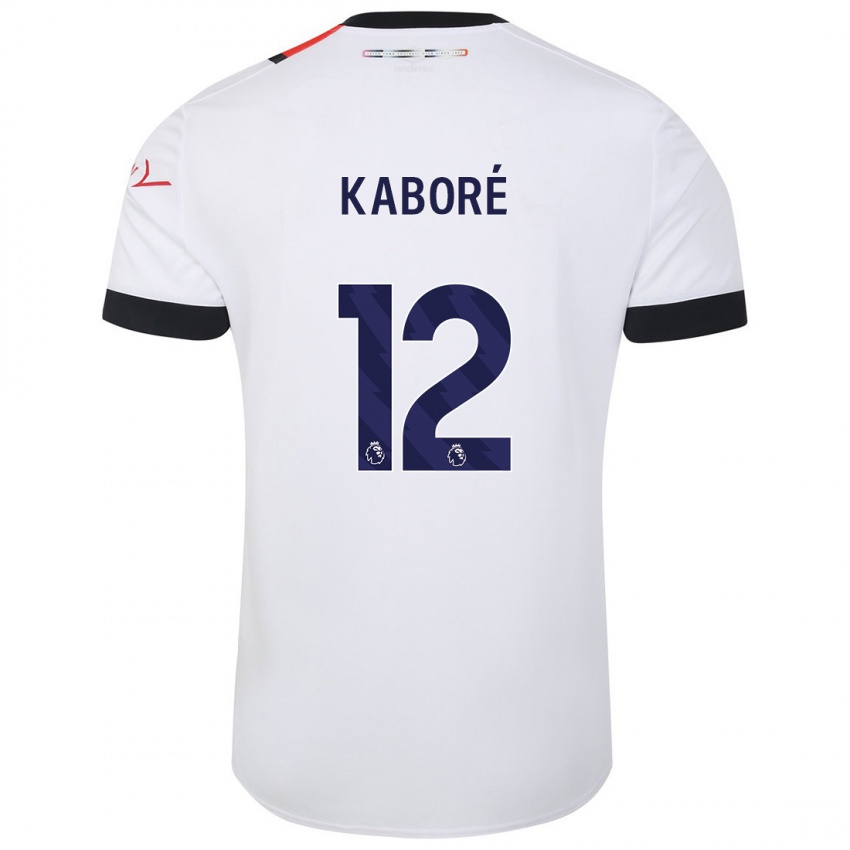Kvinder Issa Kabore #12 Hvid Udebane Spillertrøjer 2023/24 Trøje T-Shirt
