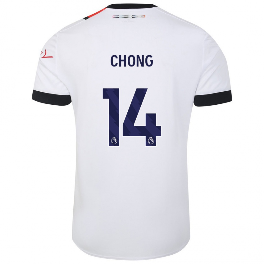 Kvinder Tahith Chong #14 Hvid Udebane Spillertrøjer 2023/24 Trøje T-Shirt
