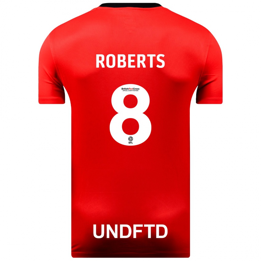 Kvinder Tyler Roberts #8 Rød Udebane Spillertrøjer 2023/24 Trøje T-Shirt