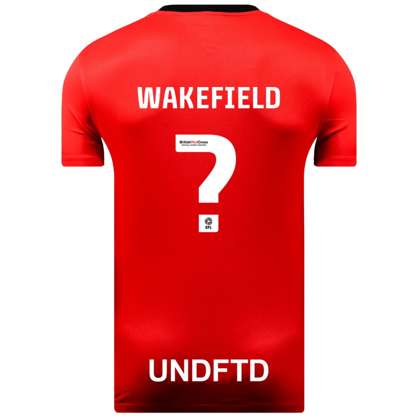 Kvinder Kieran Wakefield #0 Rød Udebane Spillertrøjer 2023/24 Trøje T-Shirt