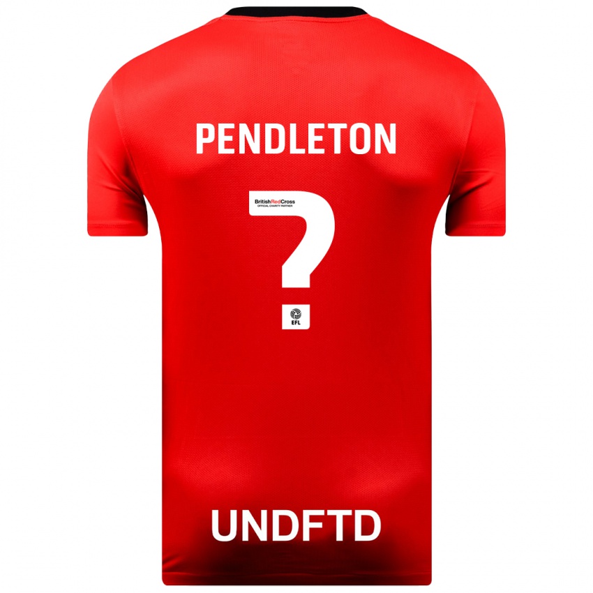 Kvinder Byron Pendleton #0 Rød Udebane Spillertrøjer 2023/24 Trøje T-Shirt