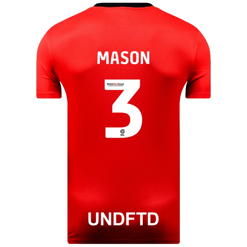 Kvinder Ellie Mason #3 Rød Udebane Spillertrøjer 2023/24 Trøje T-Shirt