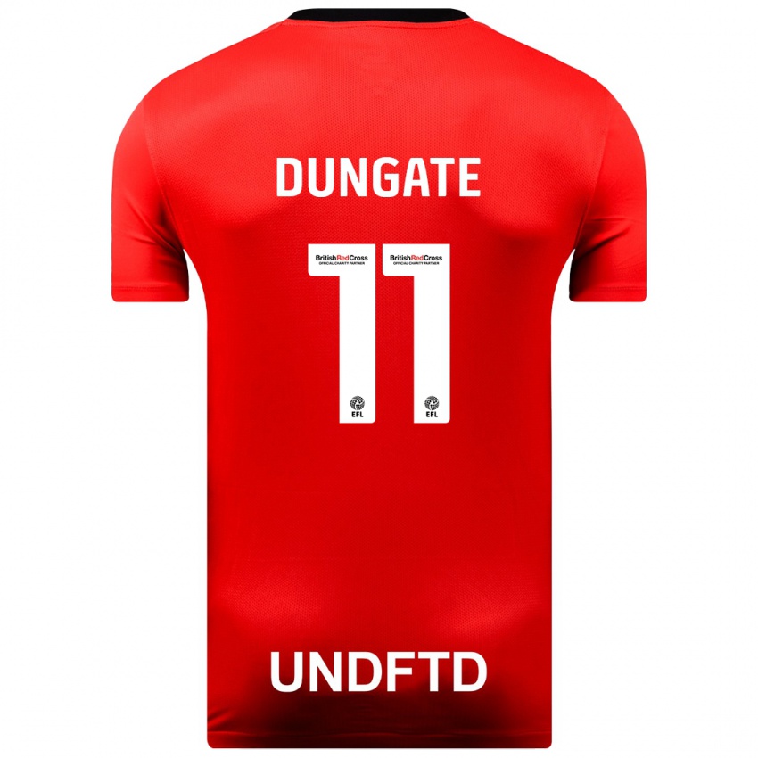 Kvinder Katie Dungate #11 Rød Udebane Spillertrøjer 2023/24 Trøje T-Shirt