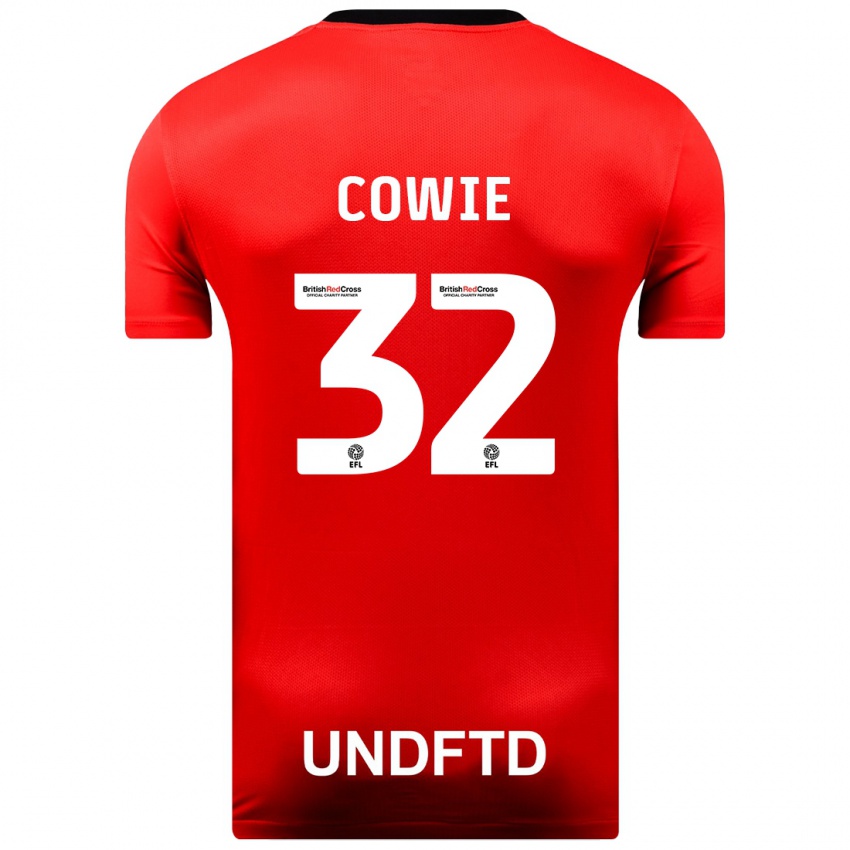 Kvinder Abbie Cowie #32 Rød Udebane Spillertrøjer 2023/24 Trøje T-Shirt