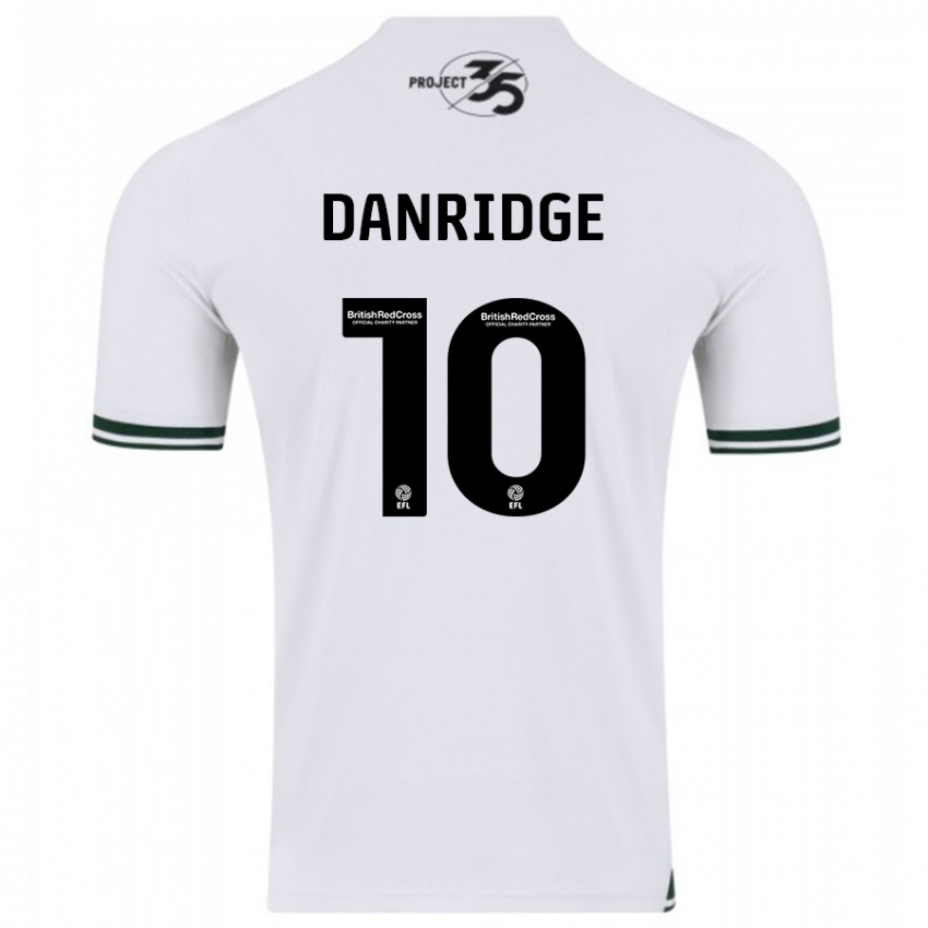 Kvinder Rebecca Danridge #10 Hvid Udebane Spillertrøjer 2023/24 Trøje T-Shirt