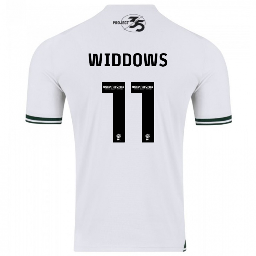 Kvinder Jade Widdows #11 Hvid Udebane Spillertrøjer 2023/24 Trøje T-Shirt