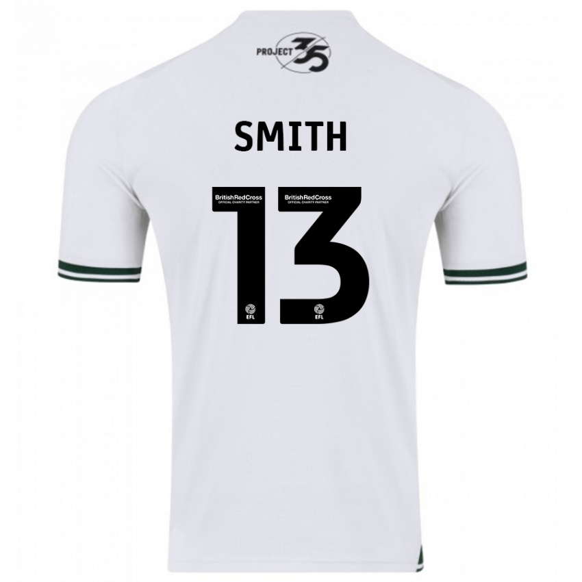 Kvinder Grace Smith #13 Hvid Udebane Spillertrøjer 2023/24 Trøje T-Shirt