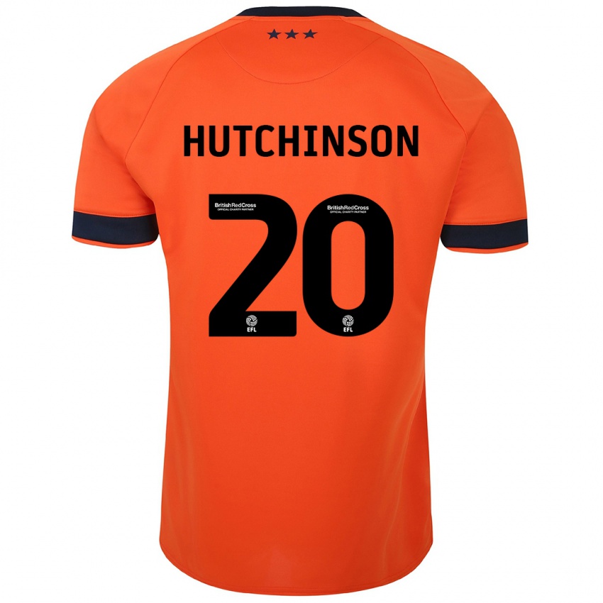 Kvinder Omari Hutchinson #20 Appelsin Udebane Spillertrøjer 2023/24 Trøje T-Shirt