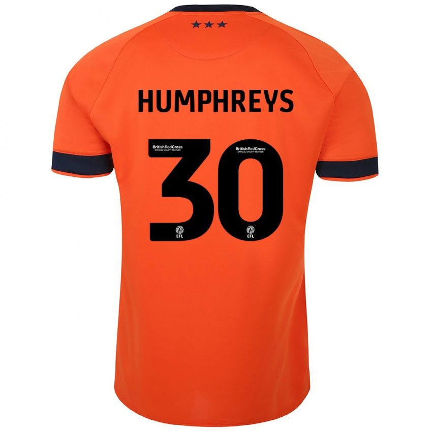 Kvinder Cameron Humphreys #30 Appelsin Udebane Spillertrøjer 2023/24 Trøje T-Shirt