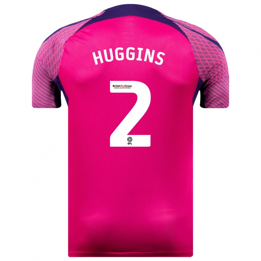 Kvinder Niall Huggins #2 Lilla Udebane Spillertrøjer 2023/24 Trøje T-Shirt