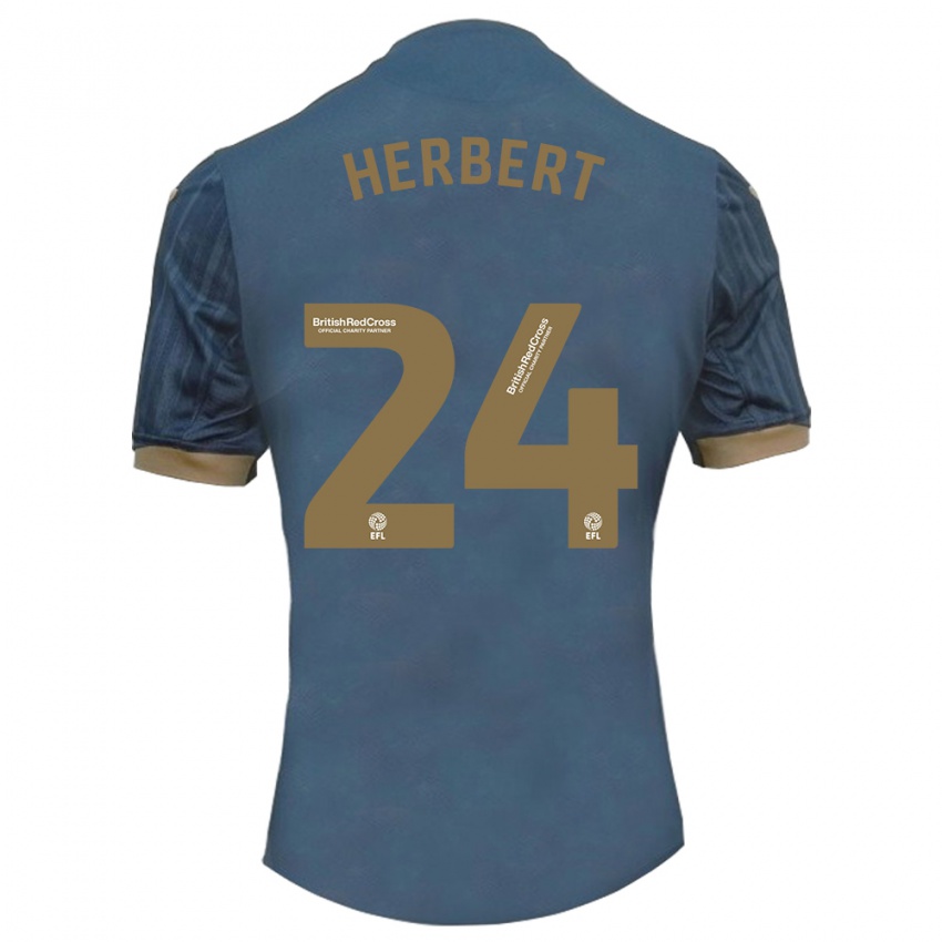 Kvinder Chelsea Herbert #24 Mørk Blågrøn Udebane Spillertrøjer 2023/24 Trøje T-Shirt