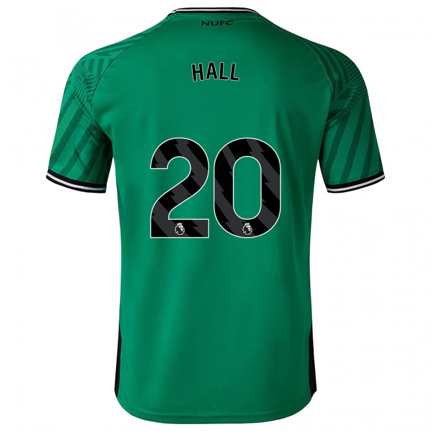 Kvinder Lewis Hall #20 Grøn Udebane Spillertrøjer 2023/24 Trøje T-Shirt
