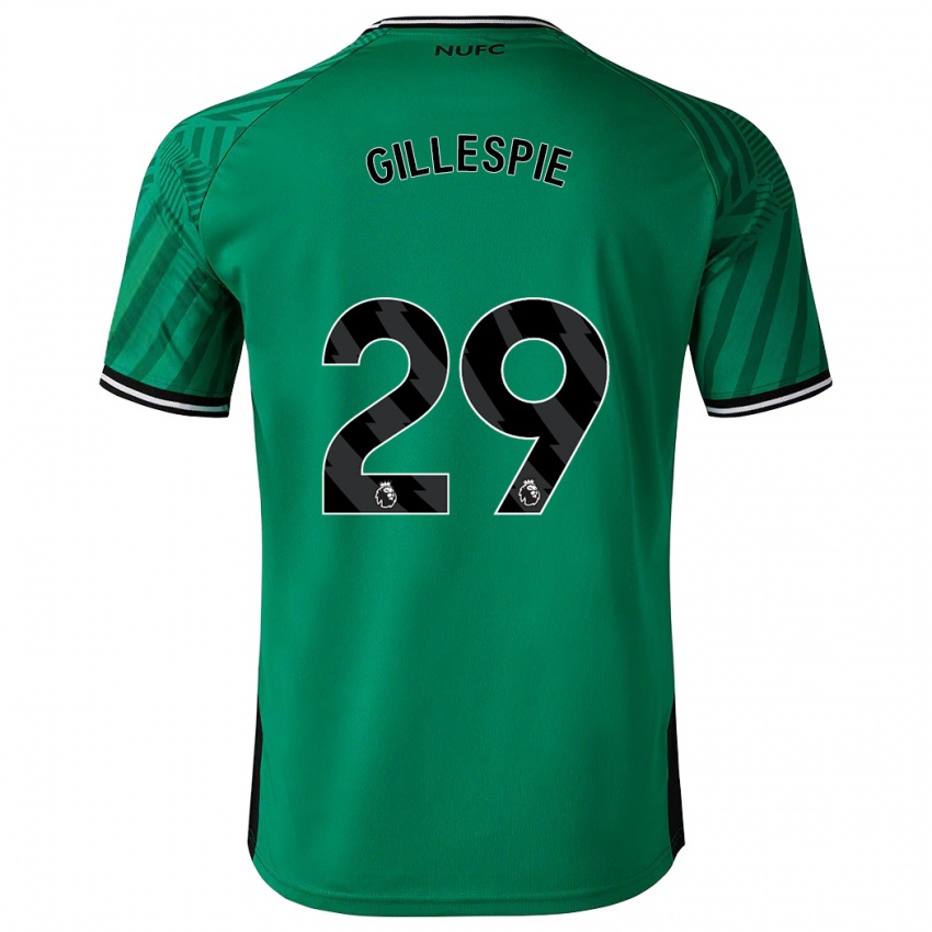 Kvinder Mark Gillespie #29 Grøn Udebane Spillertrøjer 2023/24 Trøje T-Shirt