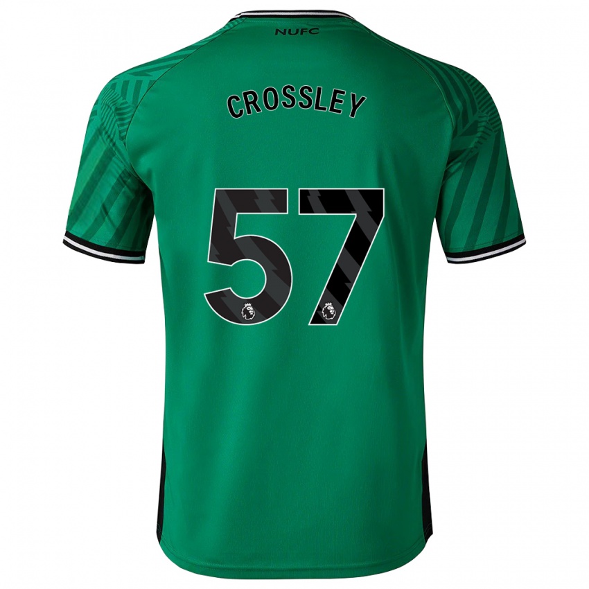 Kvinder Kyle Crossley #57 Grøn Udebane Spillertrøjer 2023/24 Trøje T-Shirt
